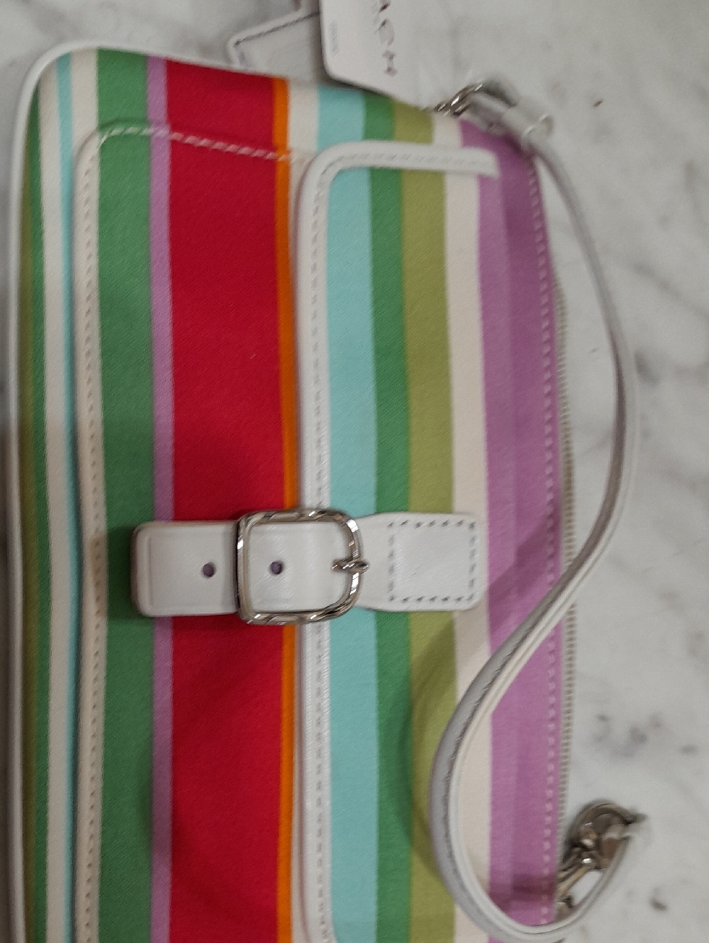 Coach Hampton Multicolor Wristlet New With Tags